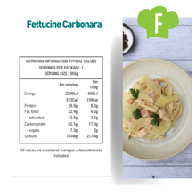 Load image into Gallery viewer, Fettuccini Carbonara with Chicken