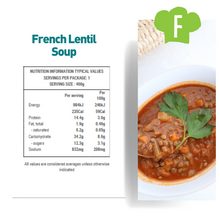 Load image into Gallery viewer, French Lentil Soup with Vegetable and Cannellini Beans