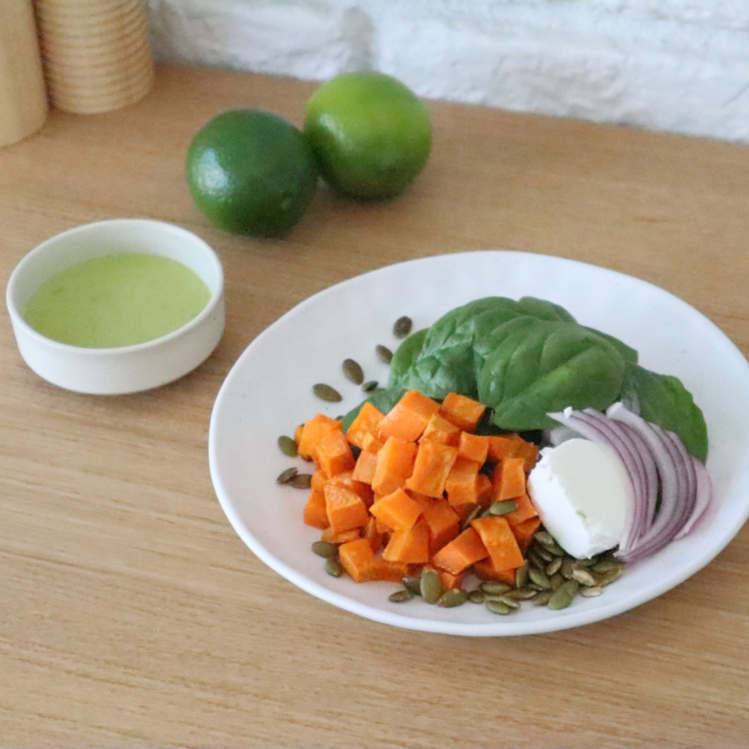 Spinach and Sweet Potato Salad