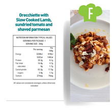 Load image into Gallery viewer, Orecchiette with Slow Cooked Lamb, sundried tomato and shaved parmesan
