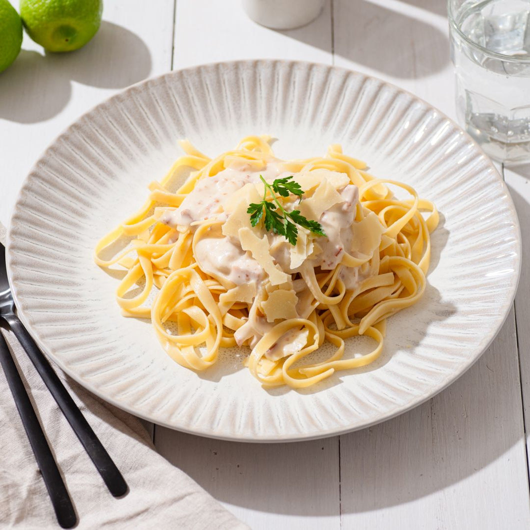 Fettuccini Carbonara with Chicken
